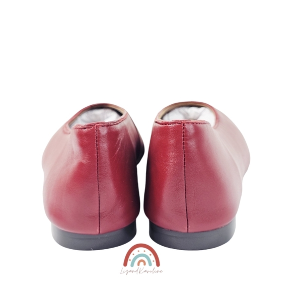 New! Madewell The Mylie Ballet Flat in Wild Cranberry Leather - Picture 12 of 16